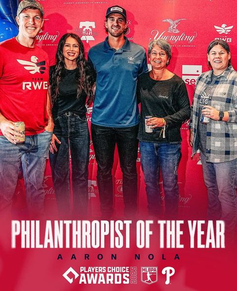 Aaron Nola, MLBPA Philanthropist of the Year